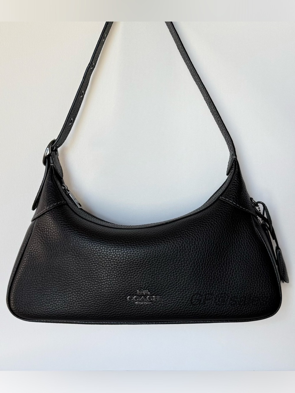 NWT Coach Ella Small Shoulder Bag & Crossbody – Gunmetal/Black CDV36